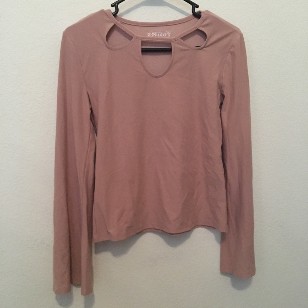 Long Sleeve Bell Sleeve Shirt